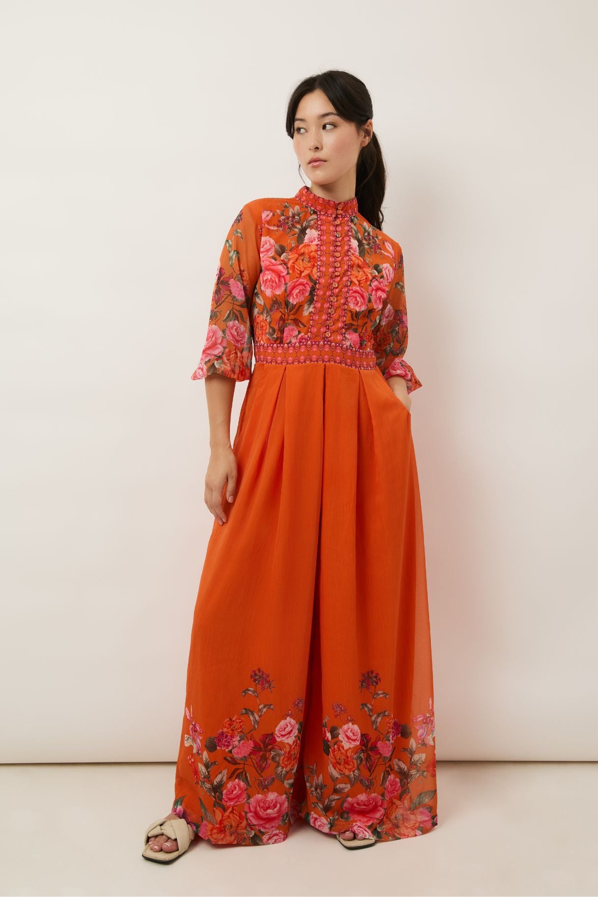 Harper Orange Jumpsuit – Raishma