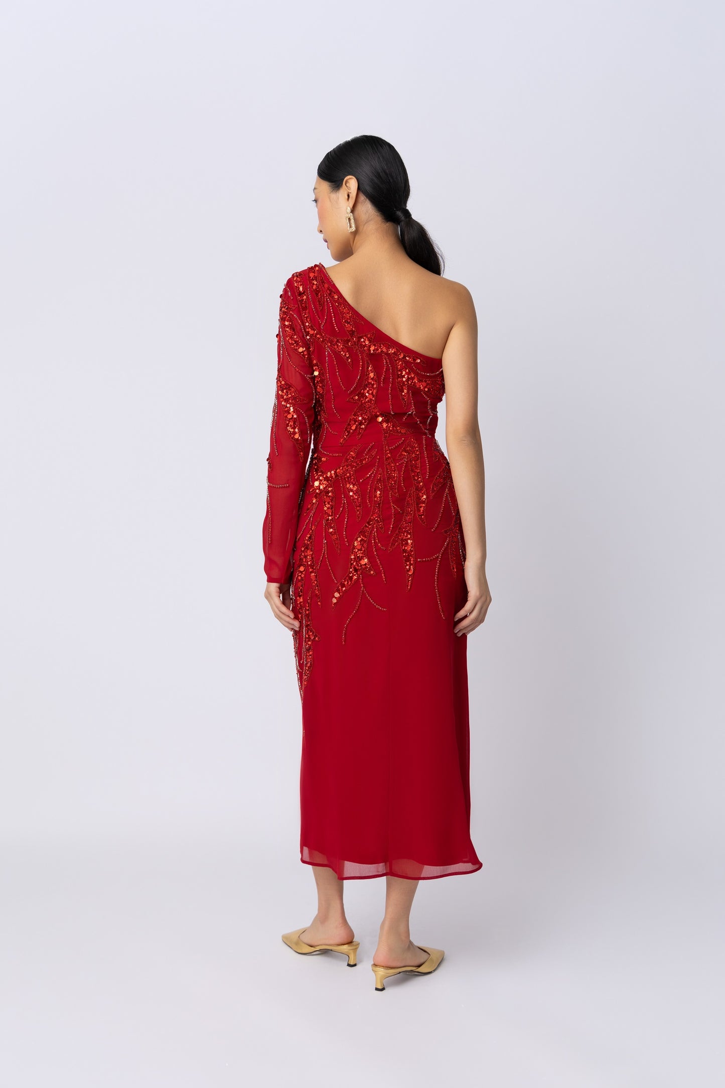 Elara Red Dress