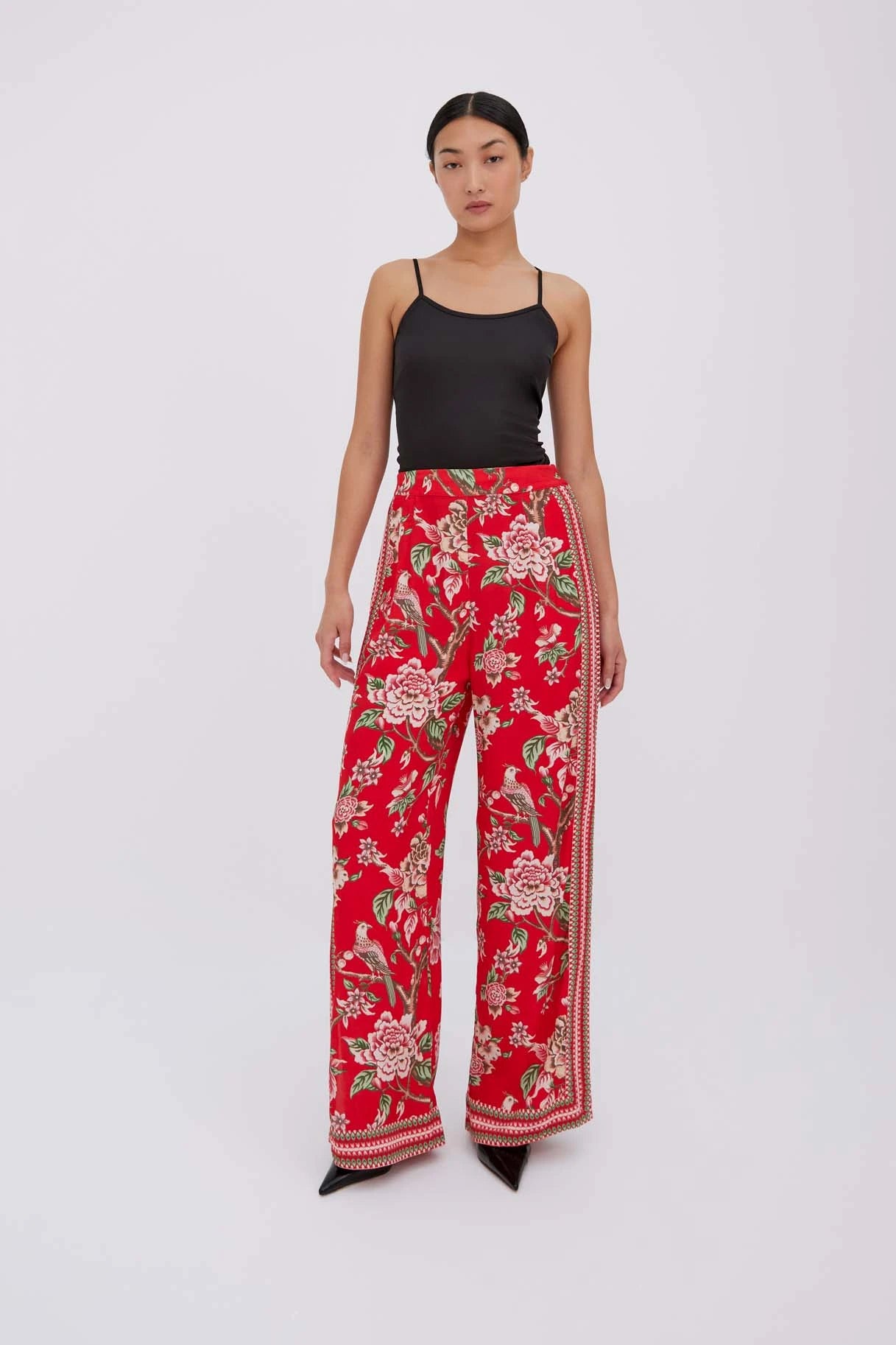 Hallie Red Trousers – Raishma - Main Image