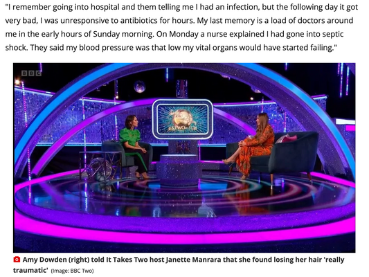 Strictly’s Amy Dowden wearing Raishma Studio on BBC