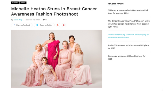 Michelle Heaton Stuns in Raishma for Breast Cancer Awareness Photoshoot
