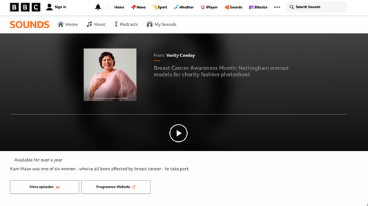 Raishma X Breast Cancer Now: BBC Sounds interview with Kam