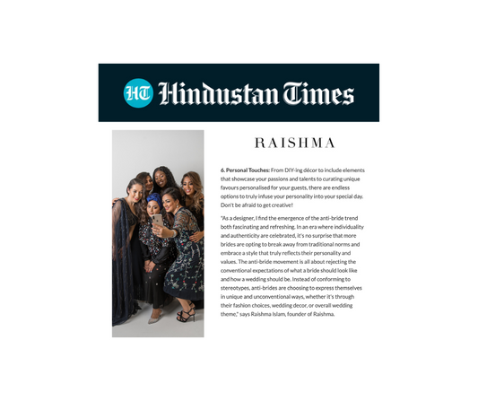 Raishma Features on Hindustan Times