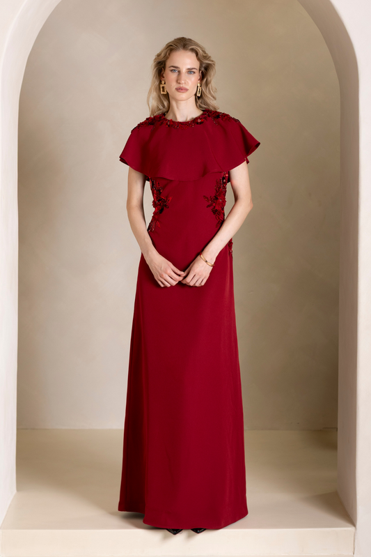 Jade Red Gown