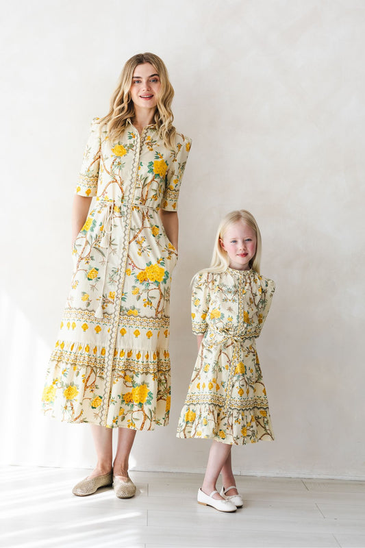 Goldie Yellow Kids Dress