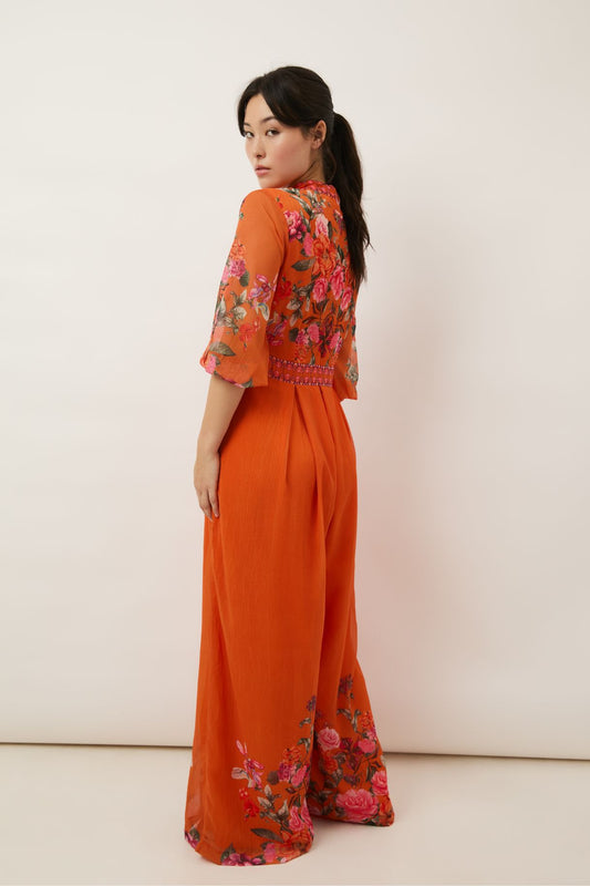 Harper Orange Jumpsuit