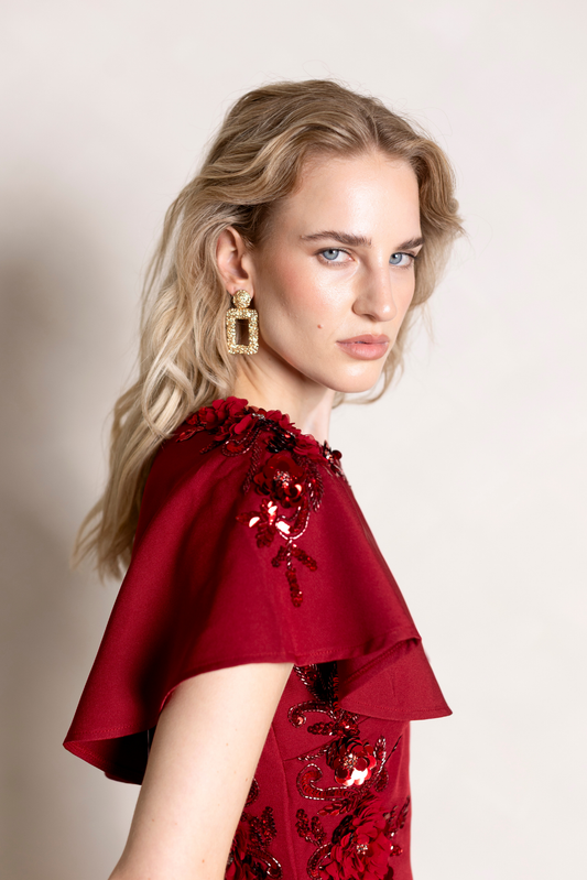 Jade Red Gown