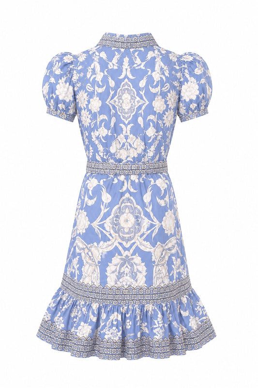 Rosey Blue Kids Dress