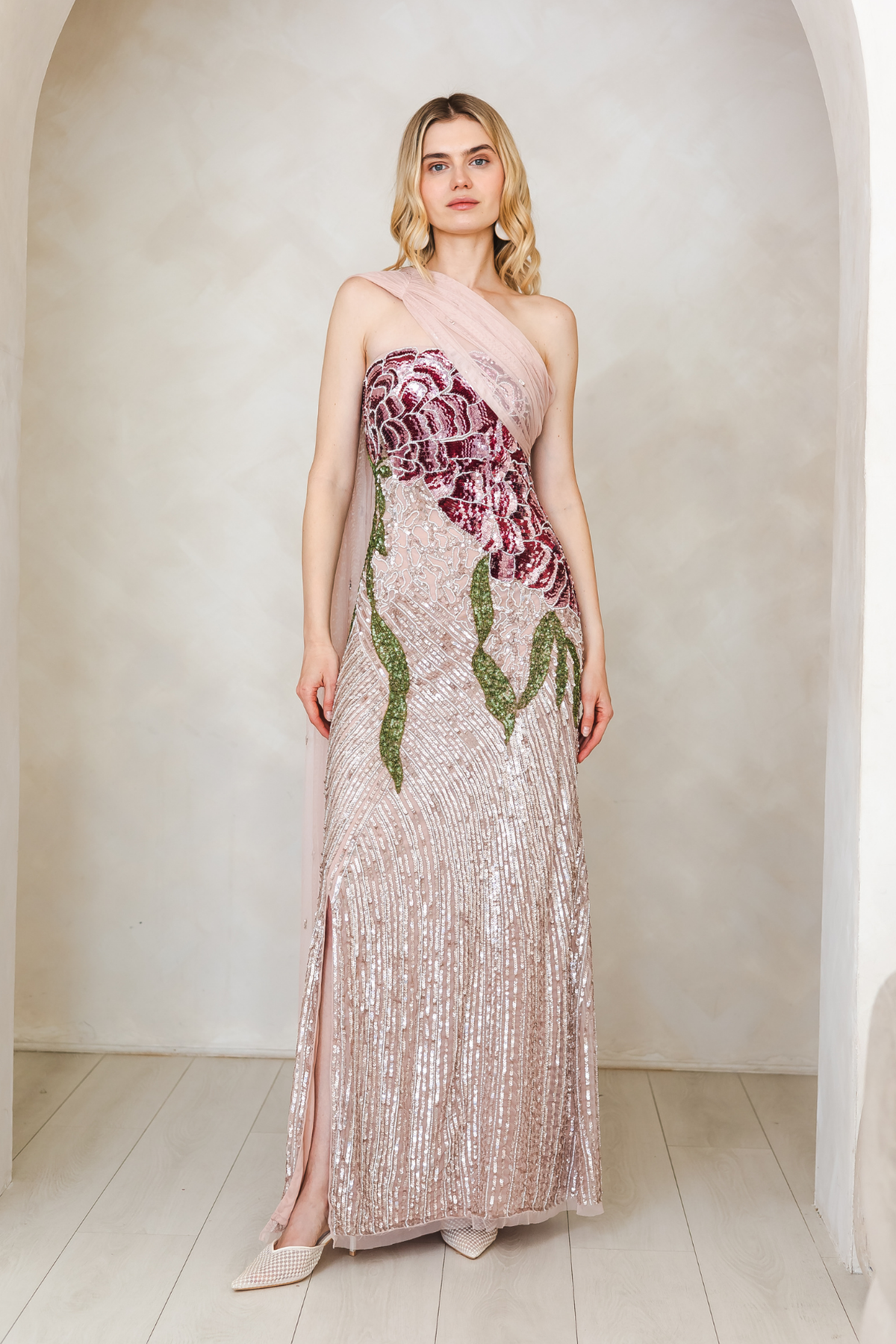 Natalia Pale Pink Gown