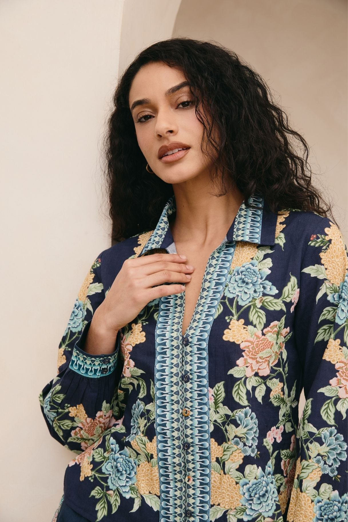 Amani Navy Shirt