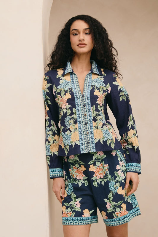 Amani Navy Shirt