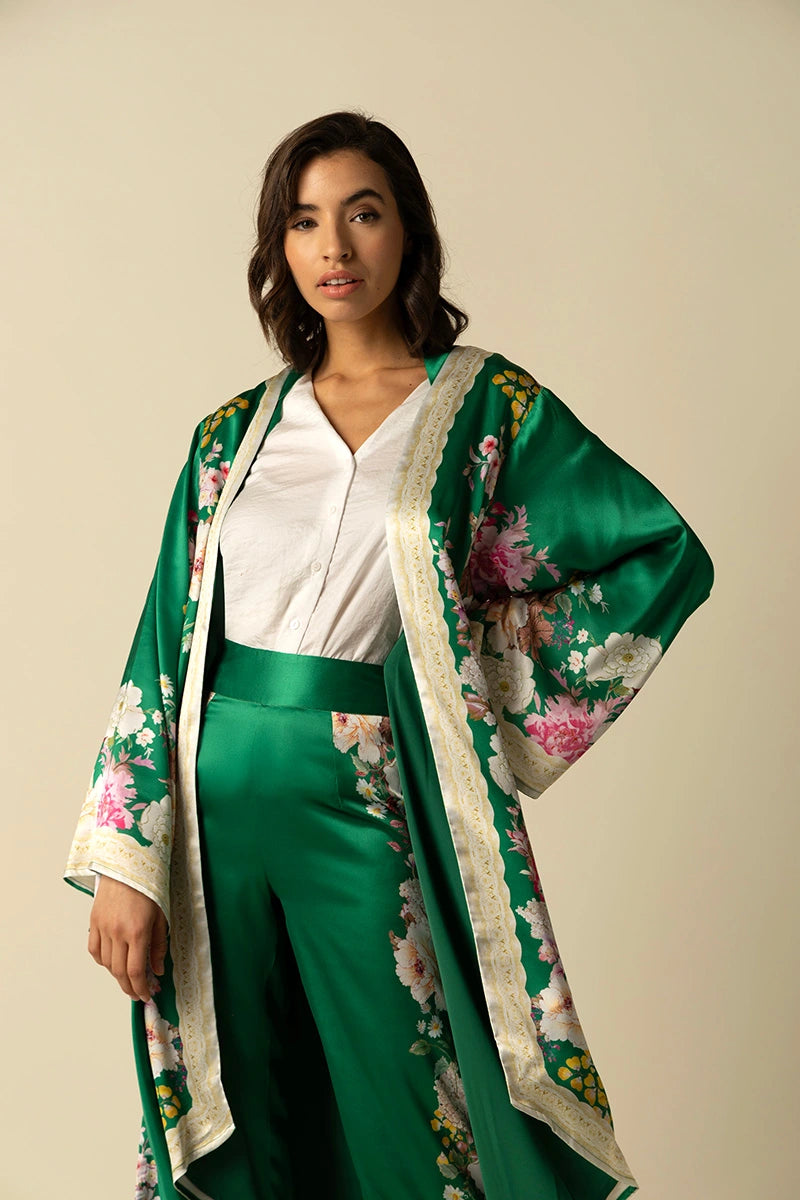 Amora Green Kimono