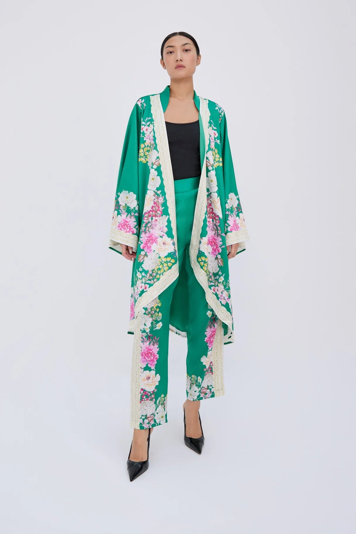 Amora Green Kimono