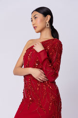 Elara Red Dress