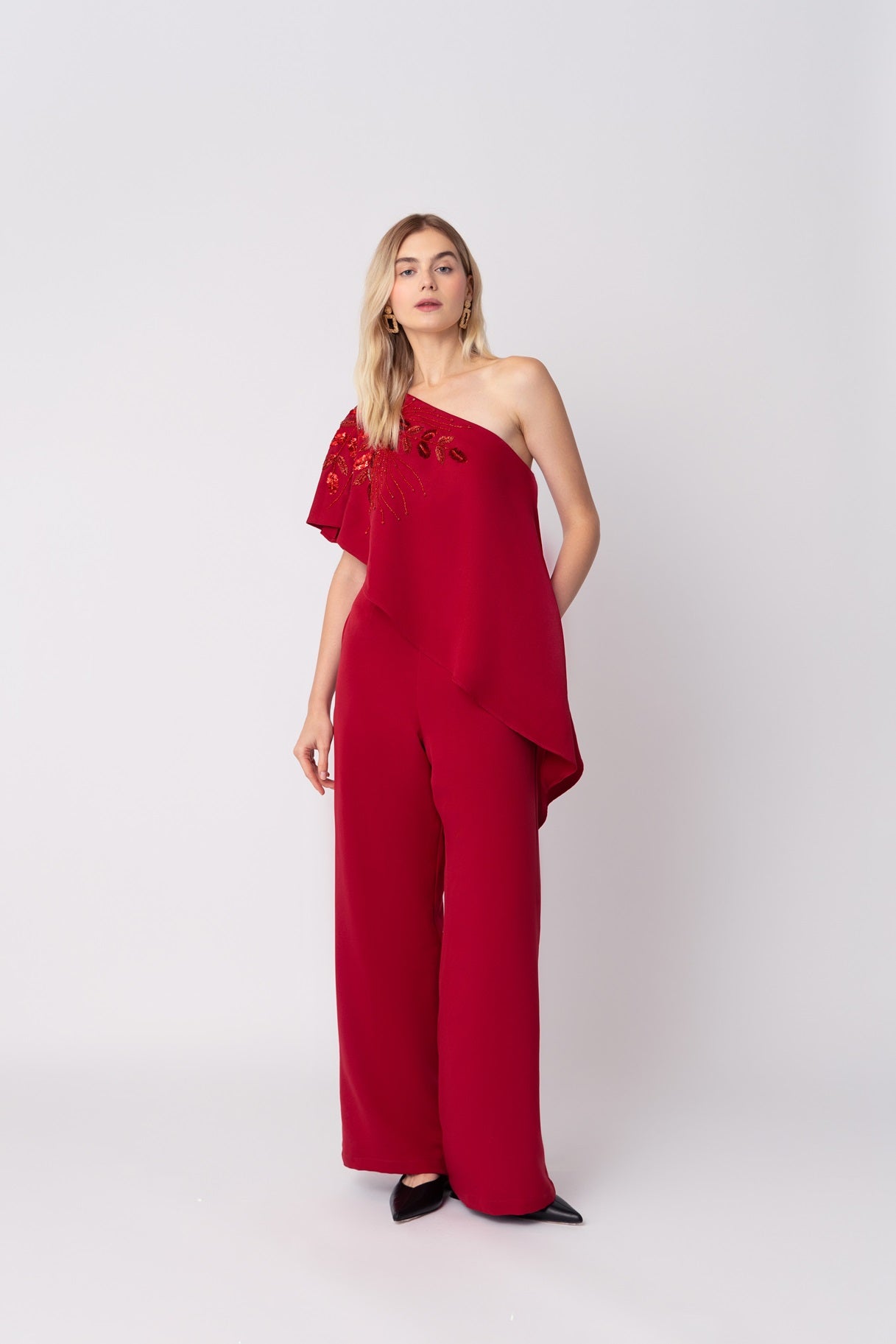 Gwen Red Jumpsuit