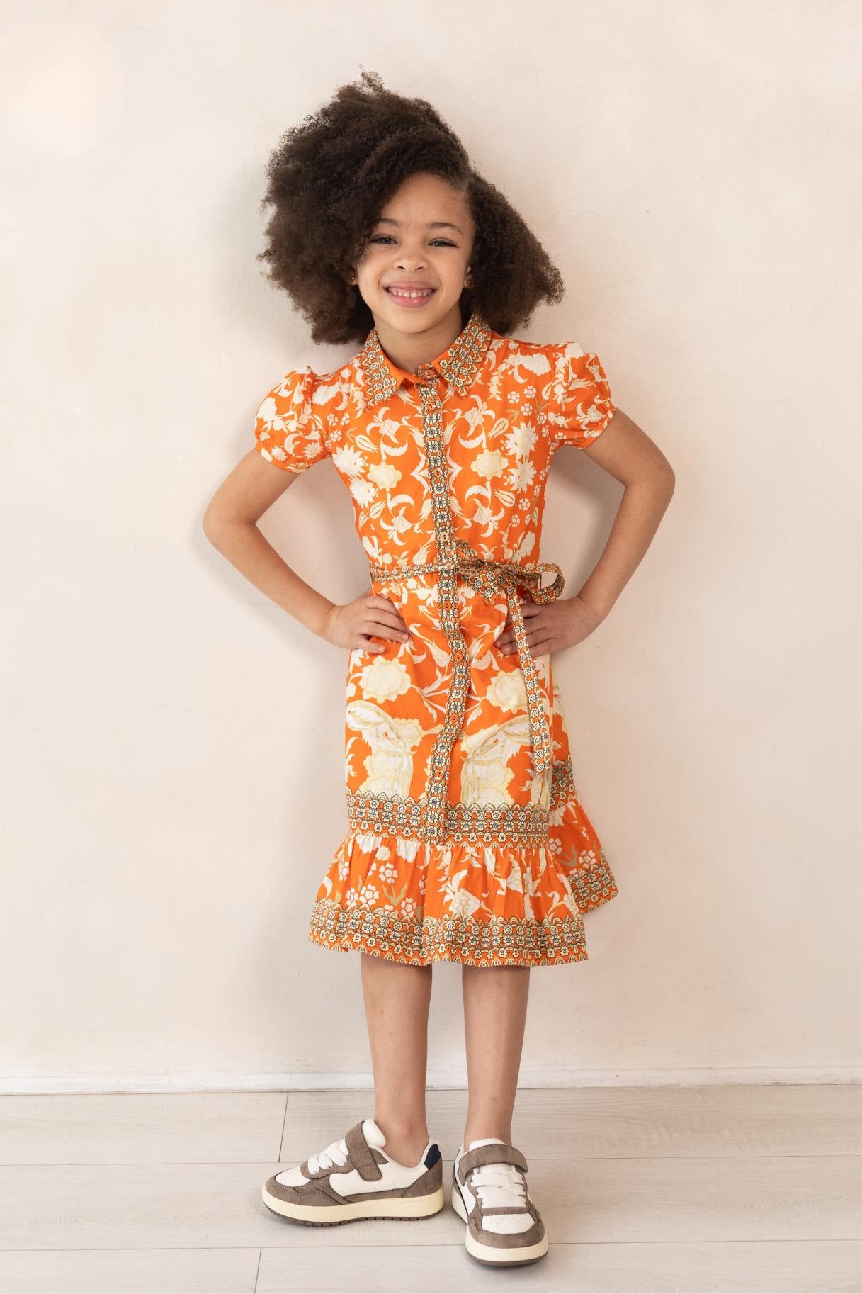 Rosey Orange Dress