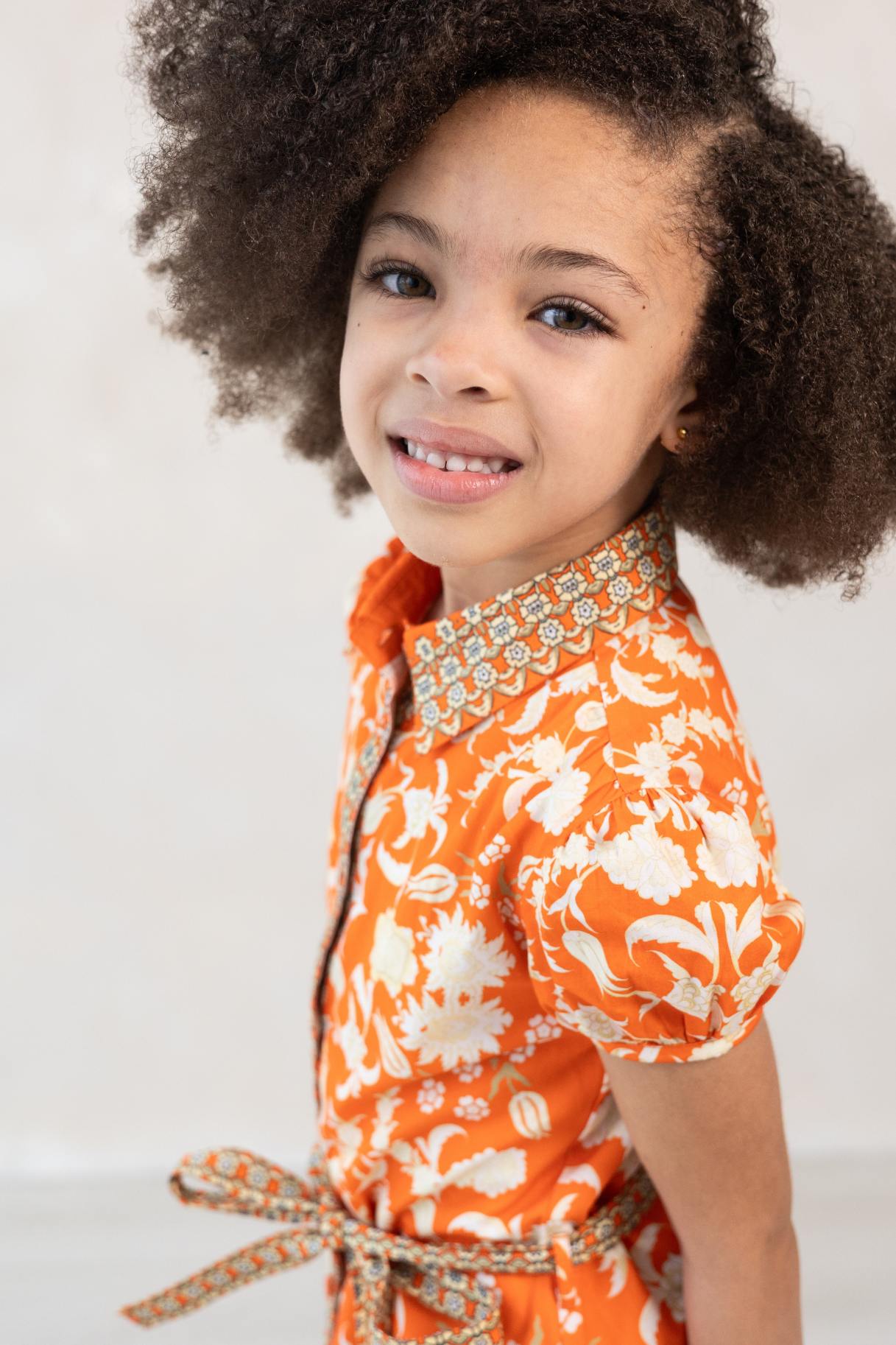 Rosey Orange Dress