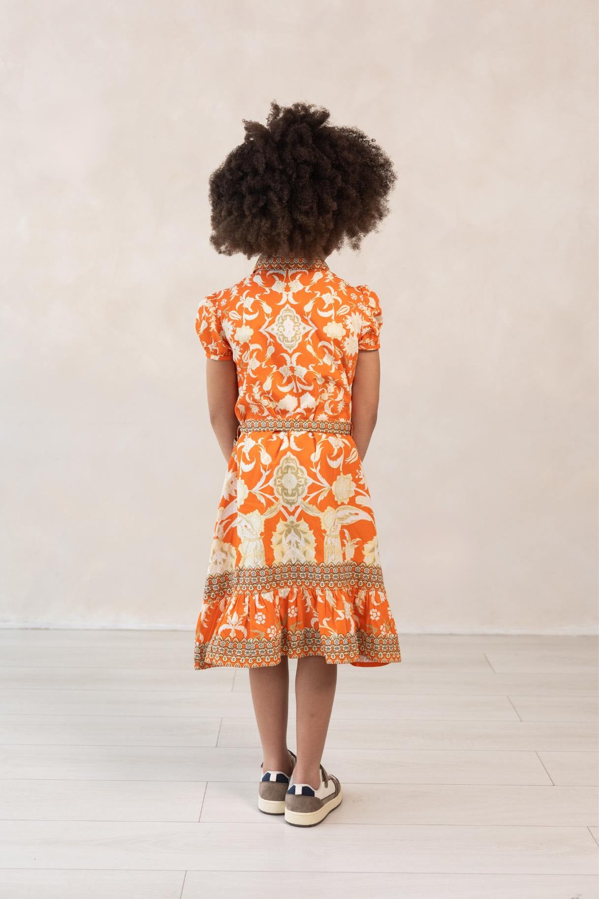 Rosey Orange Dress