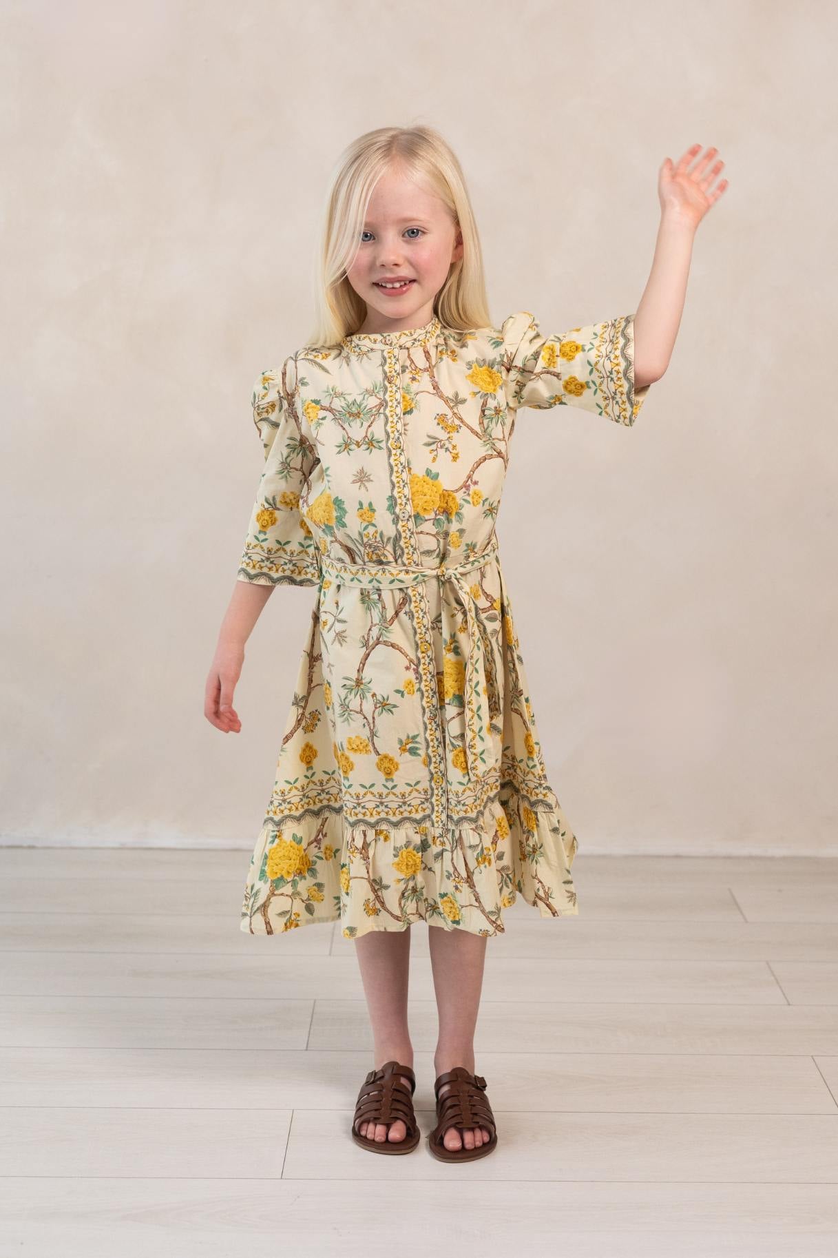 Goldie Yellow Kids Dress
