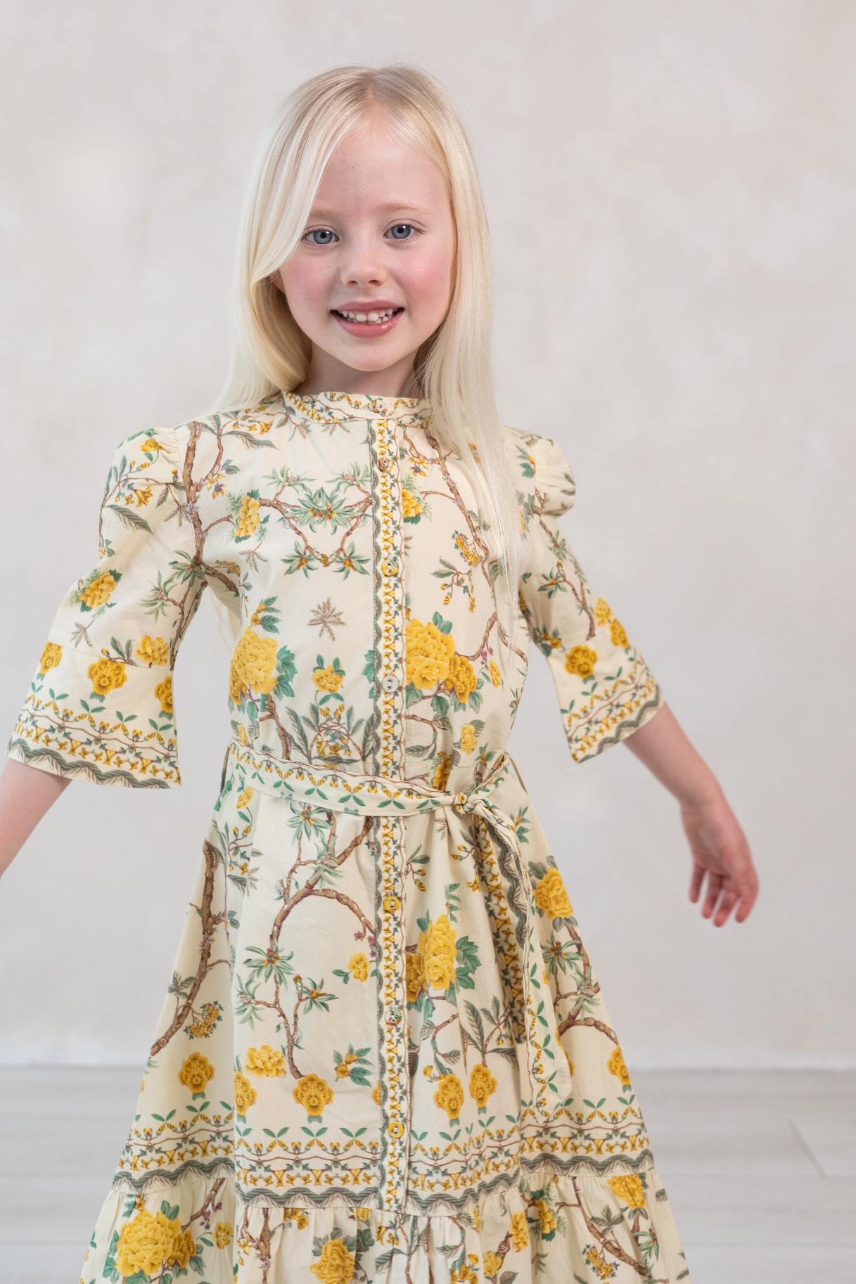 Goldie Yellow Kids Dress
