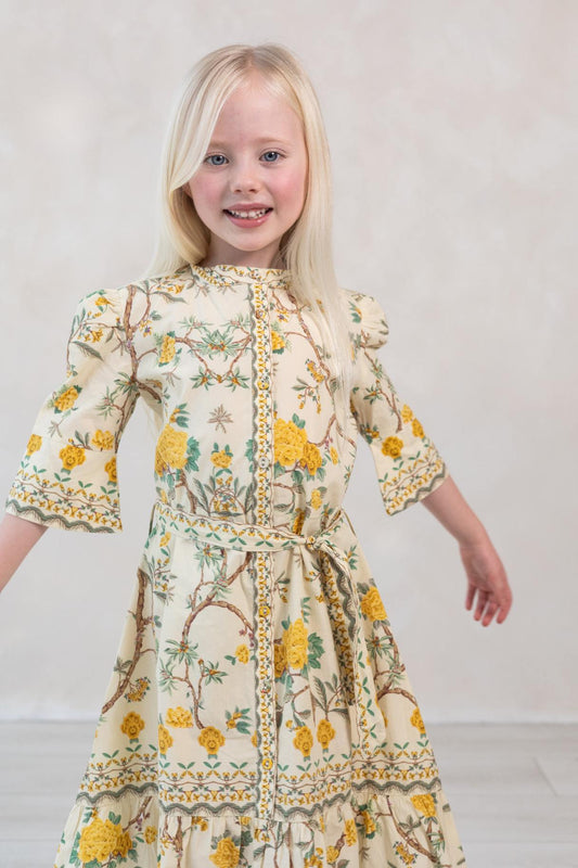 Goldie Yellow Kids Dress