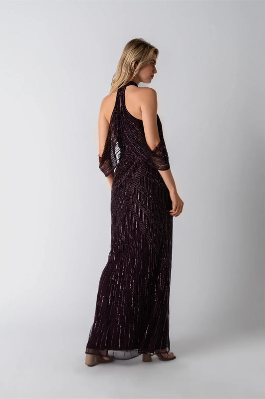 Mia Burgundy Gown