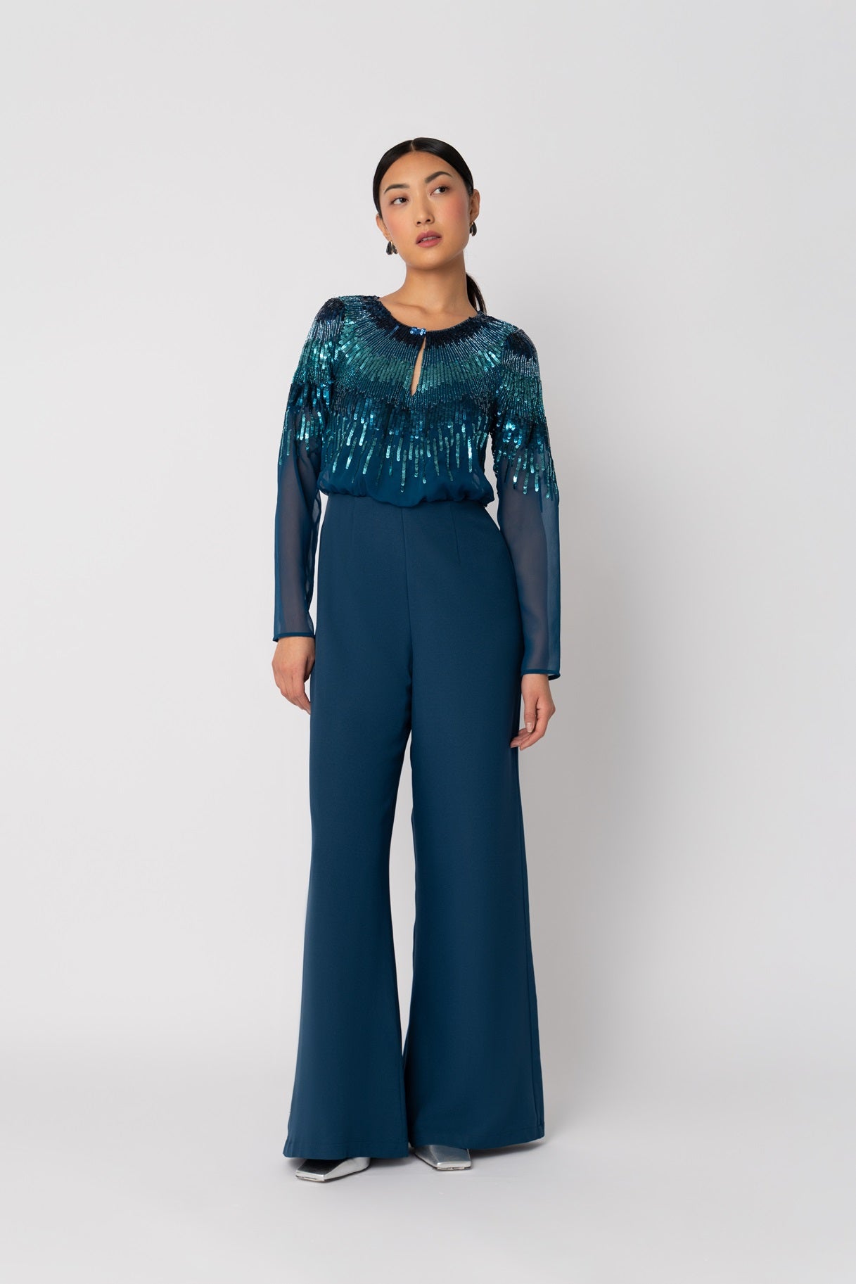 Nerissa Blue Jumpsuit