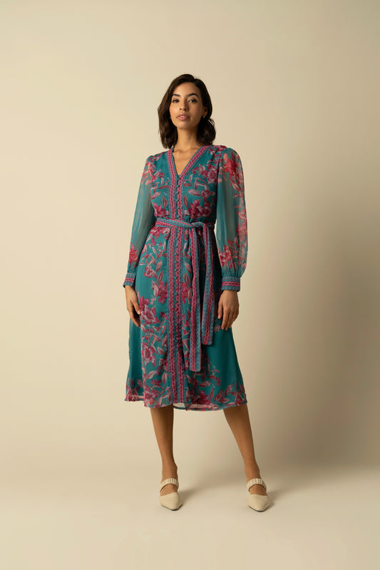 Naomi Turquoise Dress