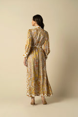 Maya Yellow Cotton Dress