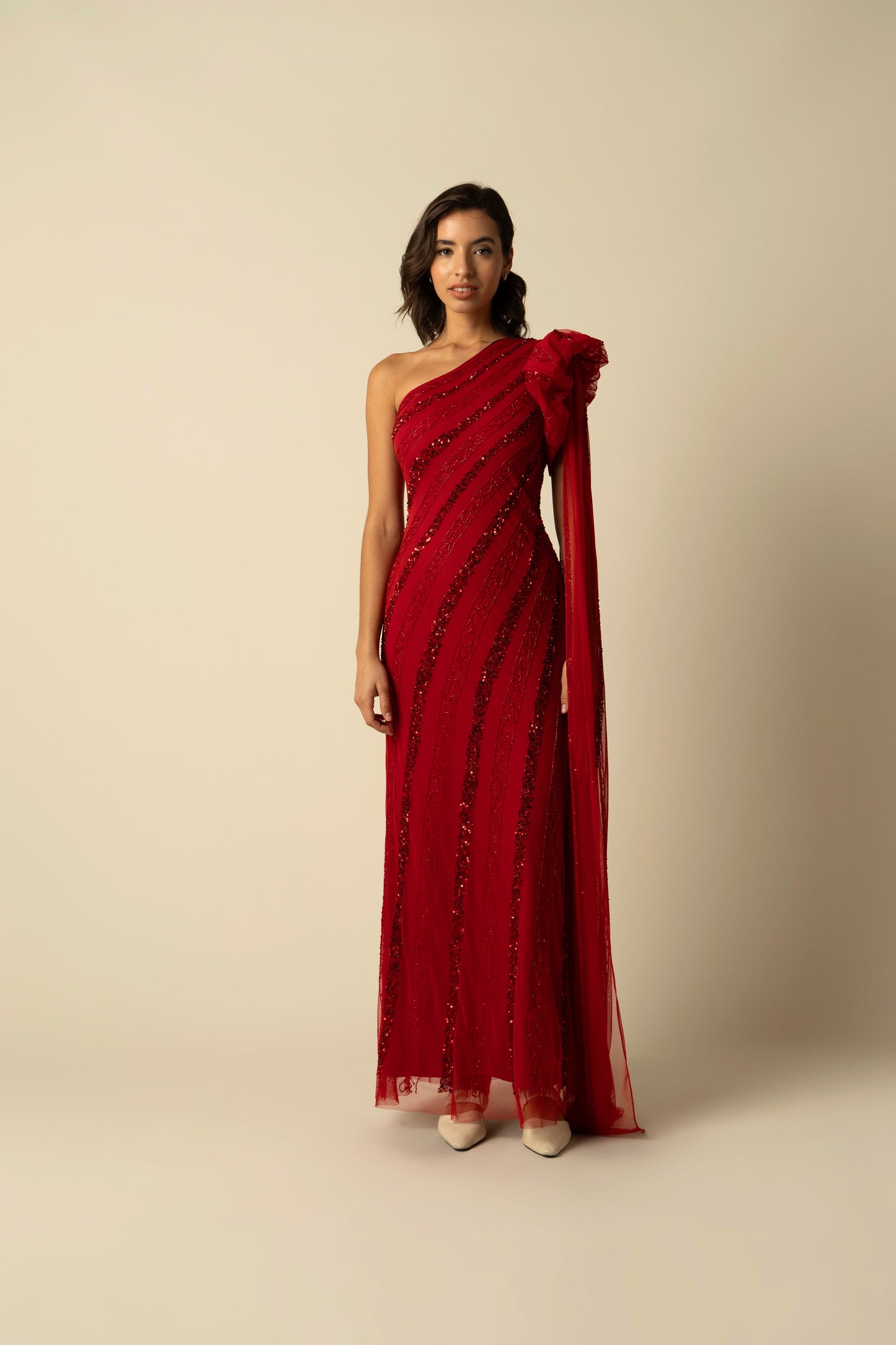 Red Blossom Gown