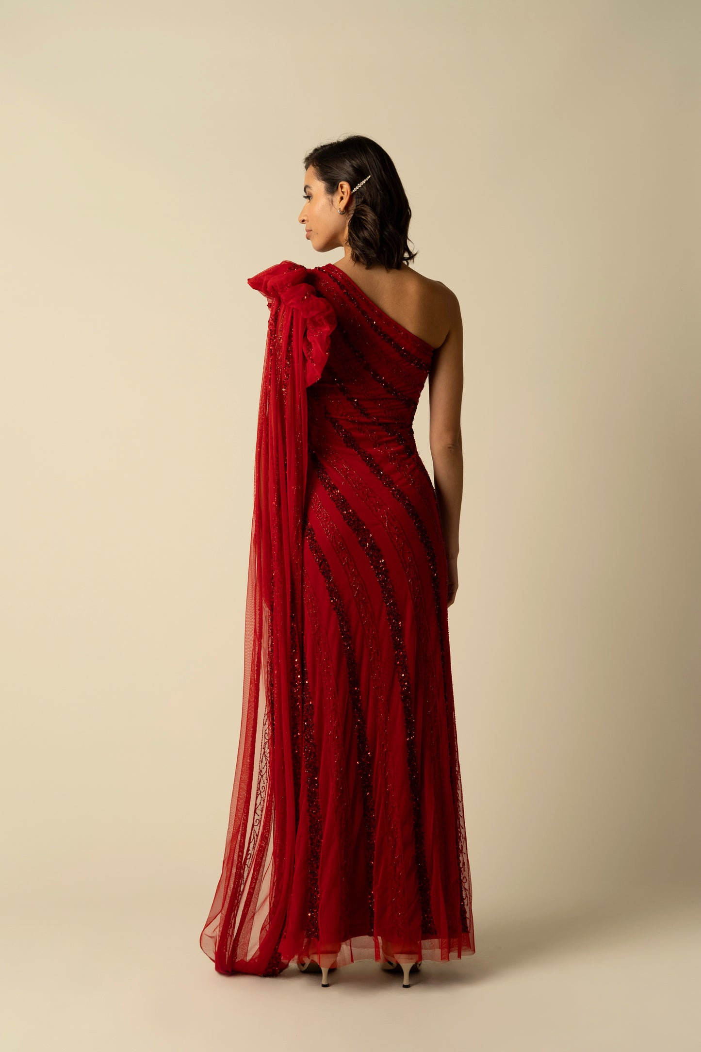 Red Blossom Gown