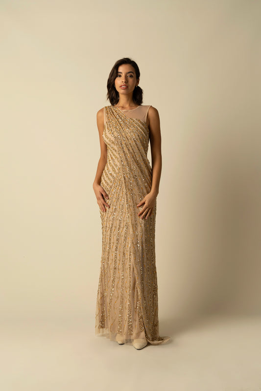 Arya Gold Gown