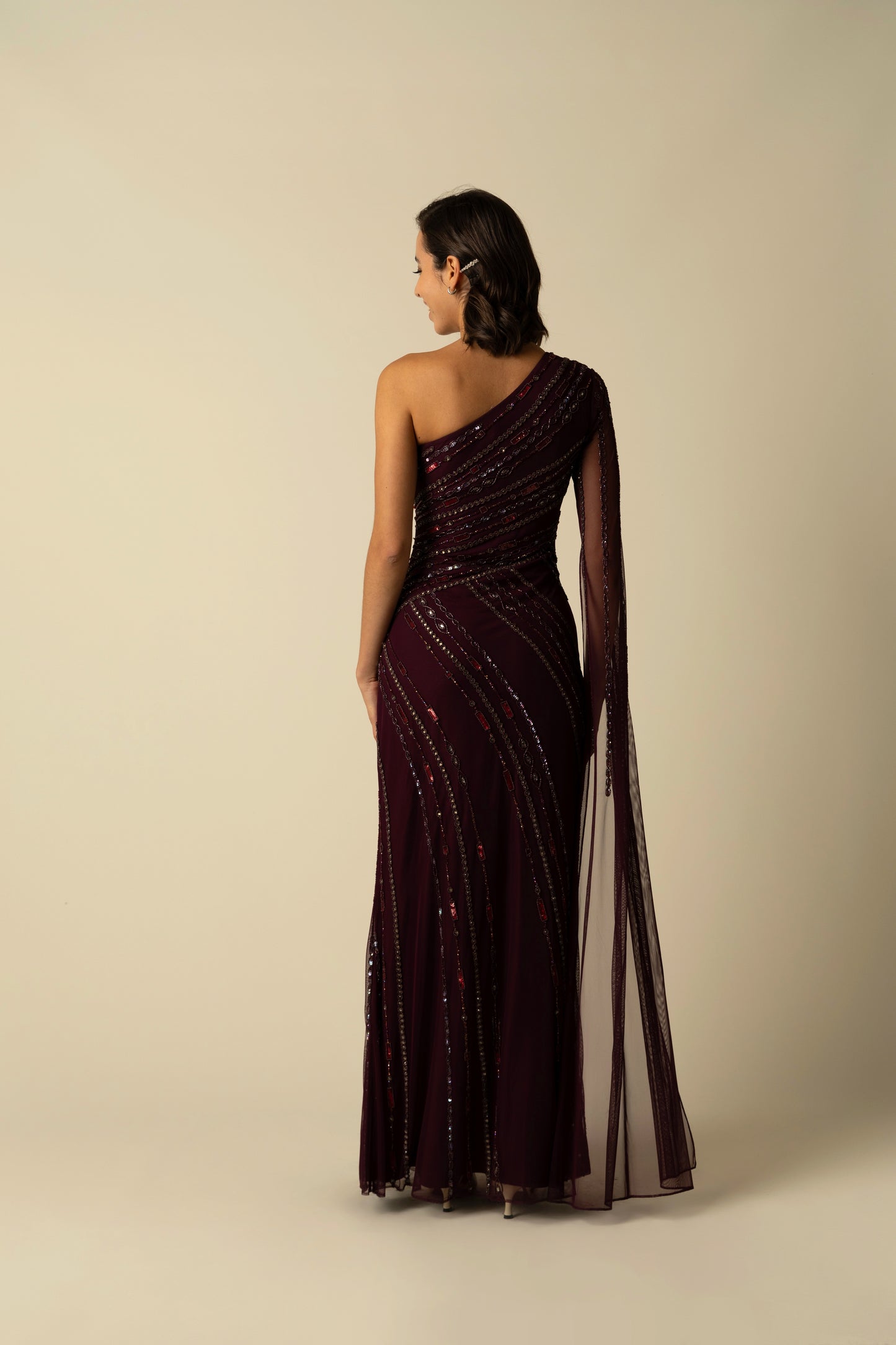 Burgundy Kalina Gown