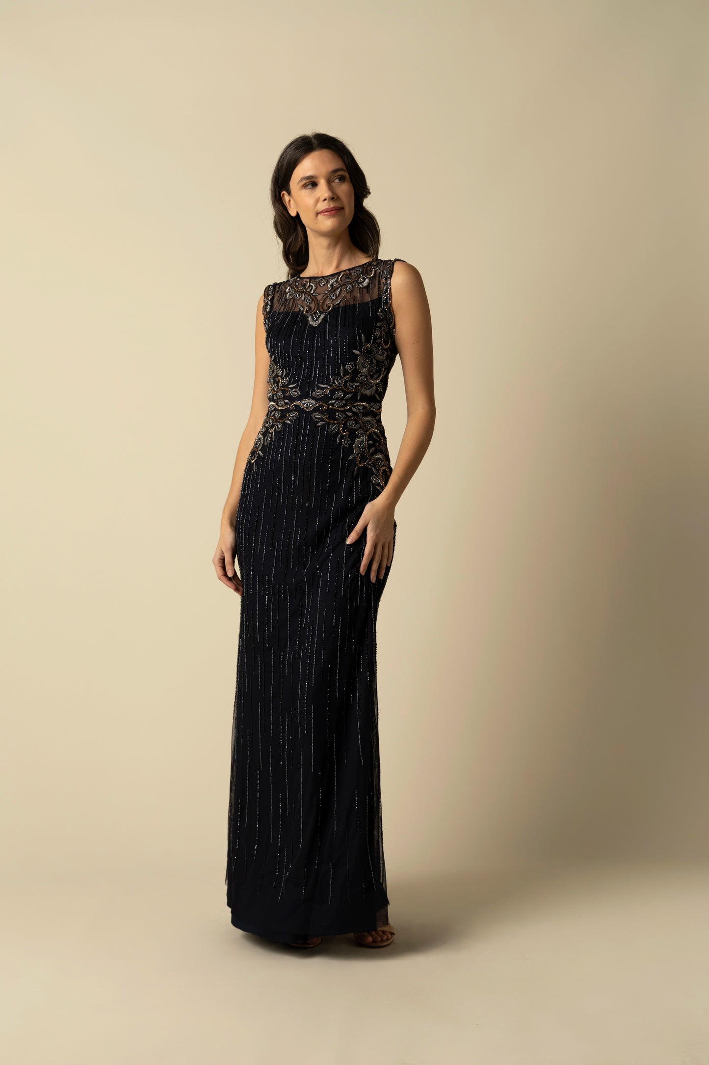 Navy Mason Gown