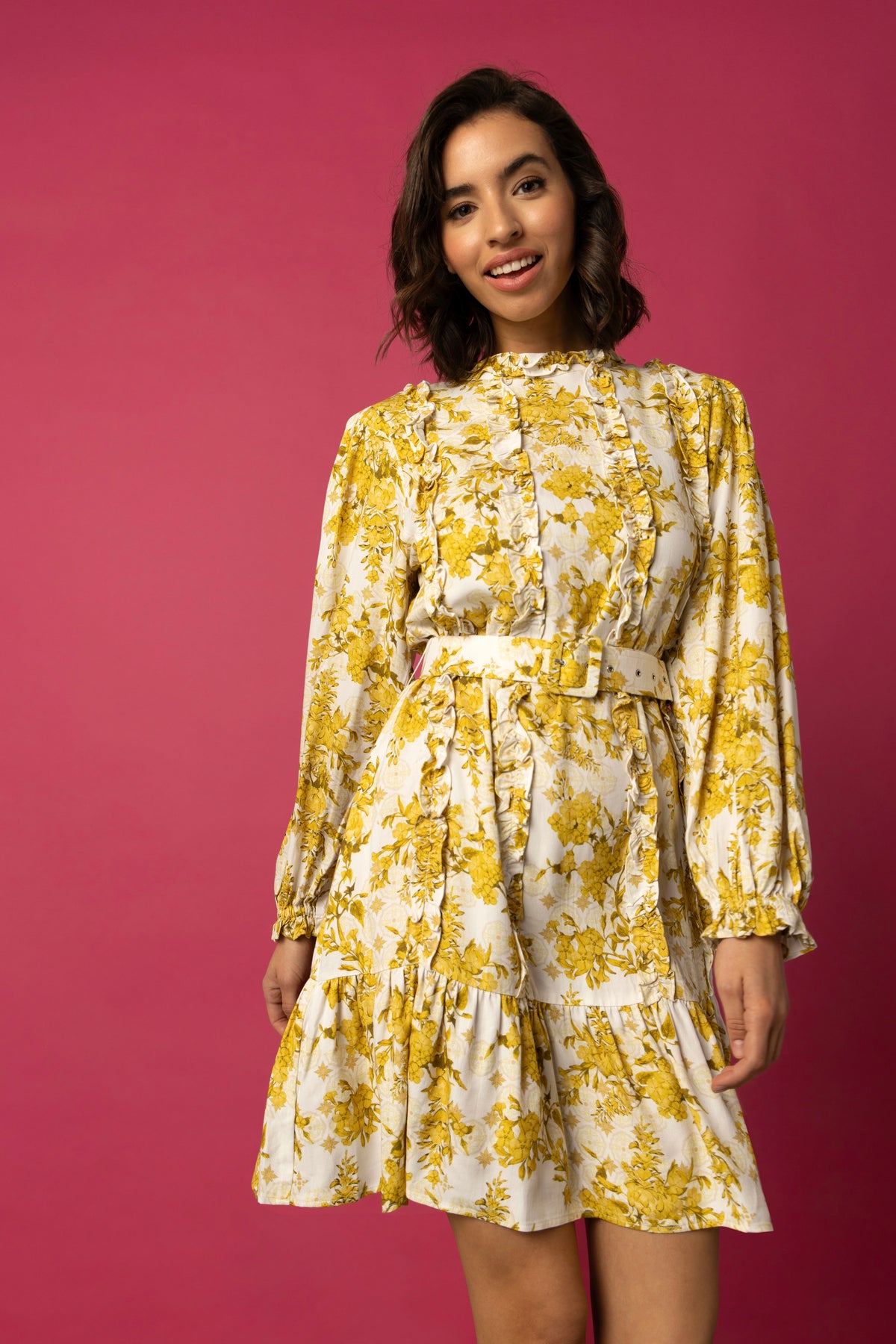 Amanda Cotton Dress SSRS21YELLOW-10