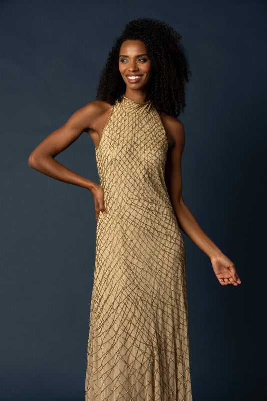 raishma isabella beaded neckline dress reviews Isabella Crystal Embellished Square Neck Maxi Dress, Purple M