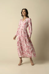 Aaliyah Pink Cotton Dress