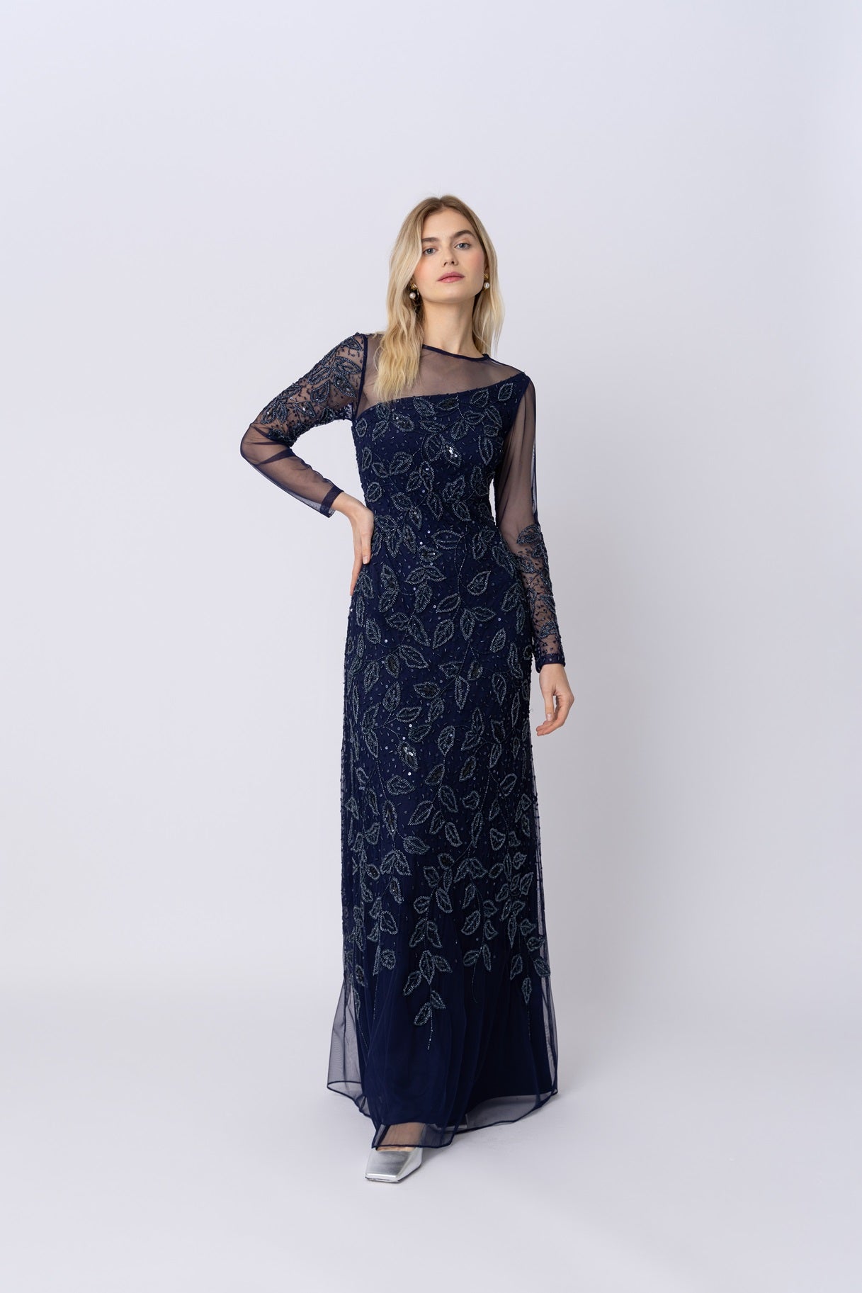 Sally Navy Gown