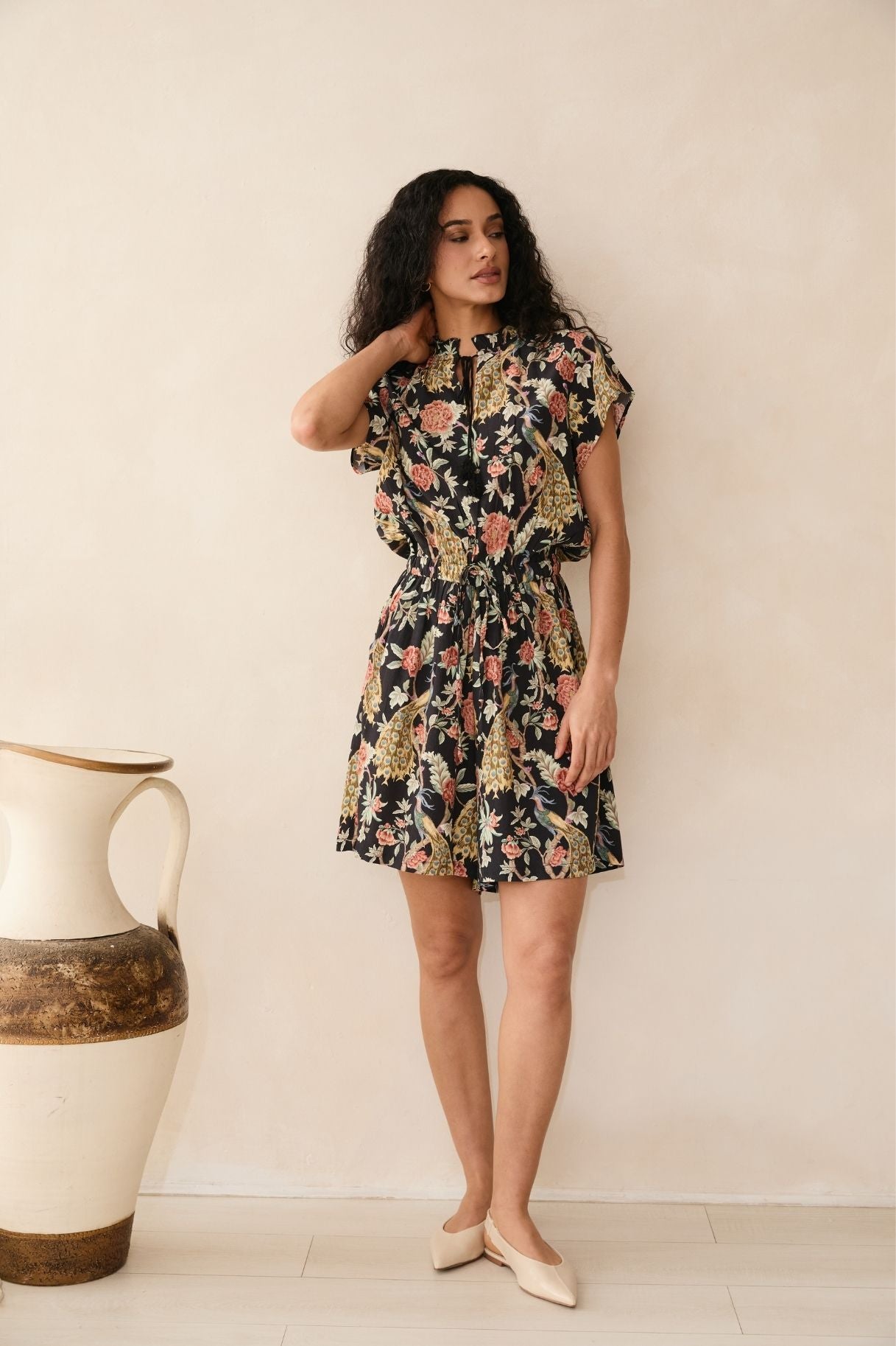 Samara Black Playsuit