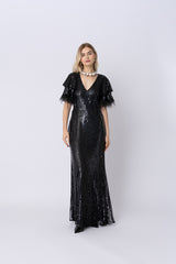 Selene Black Gown