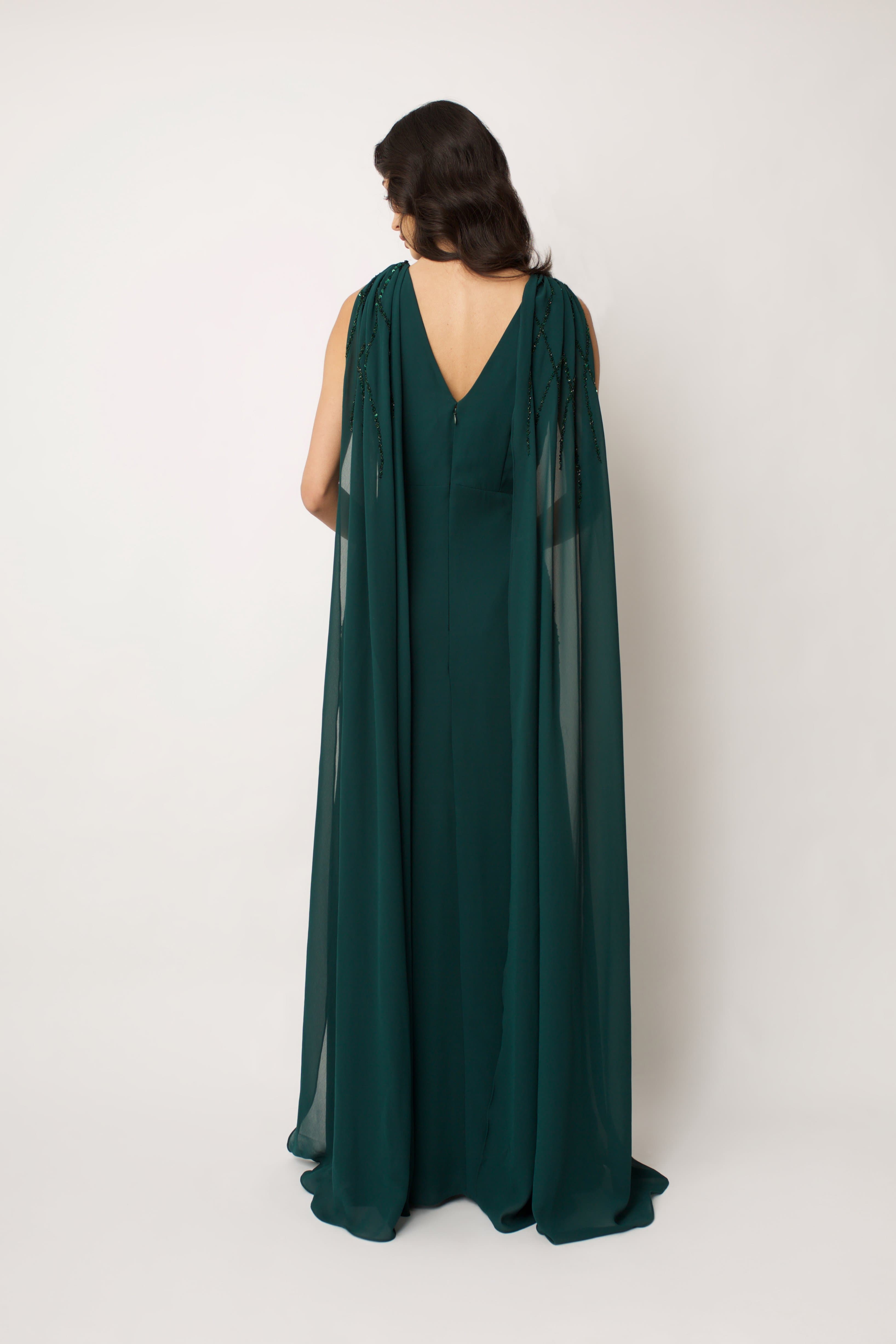 Green Magnolia Gown