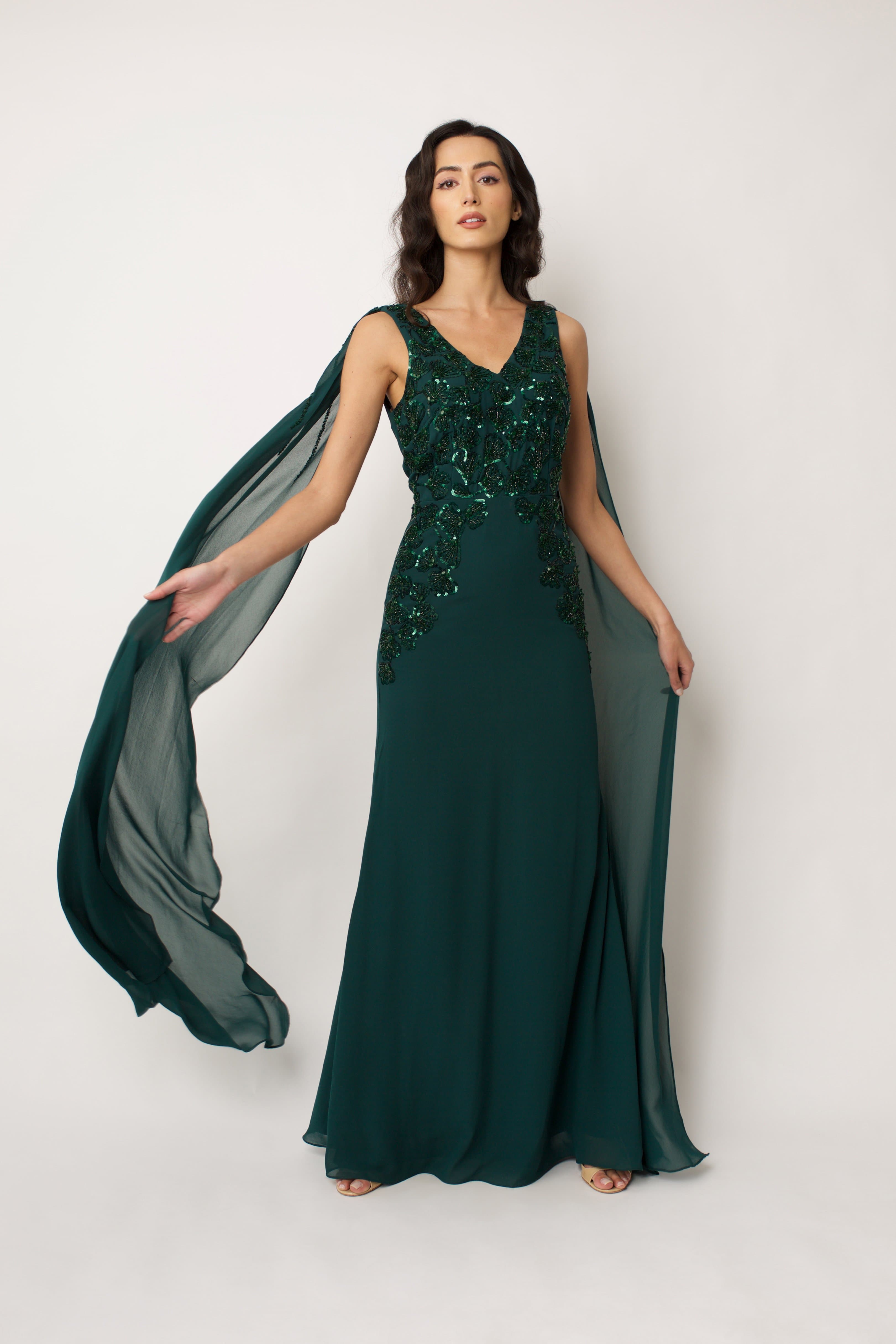 Green Magnolia Gown
