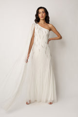 One Shoulder Bridal Gown