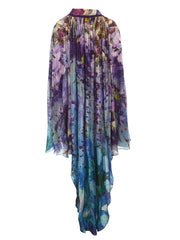 Midnight Iris High-Low Kaftan