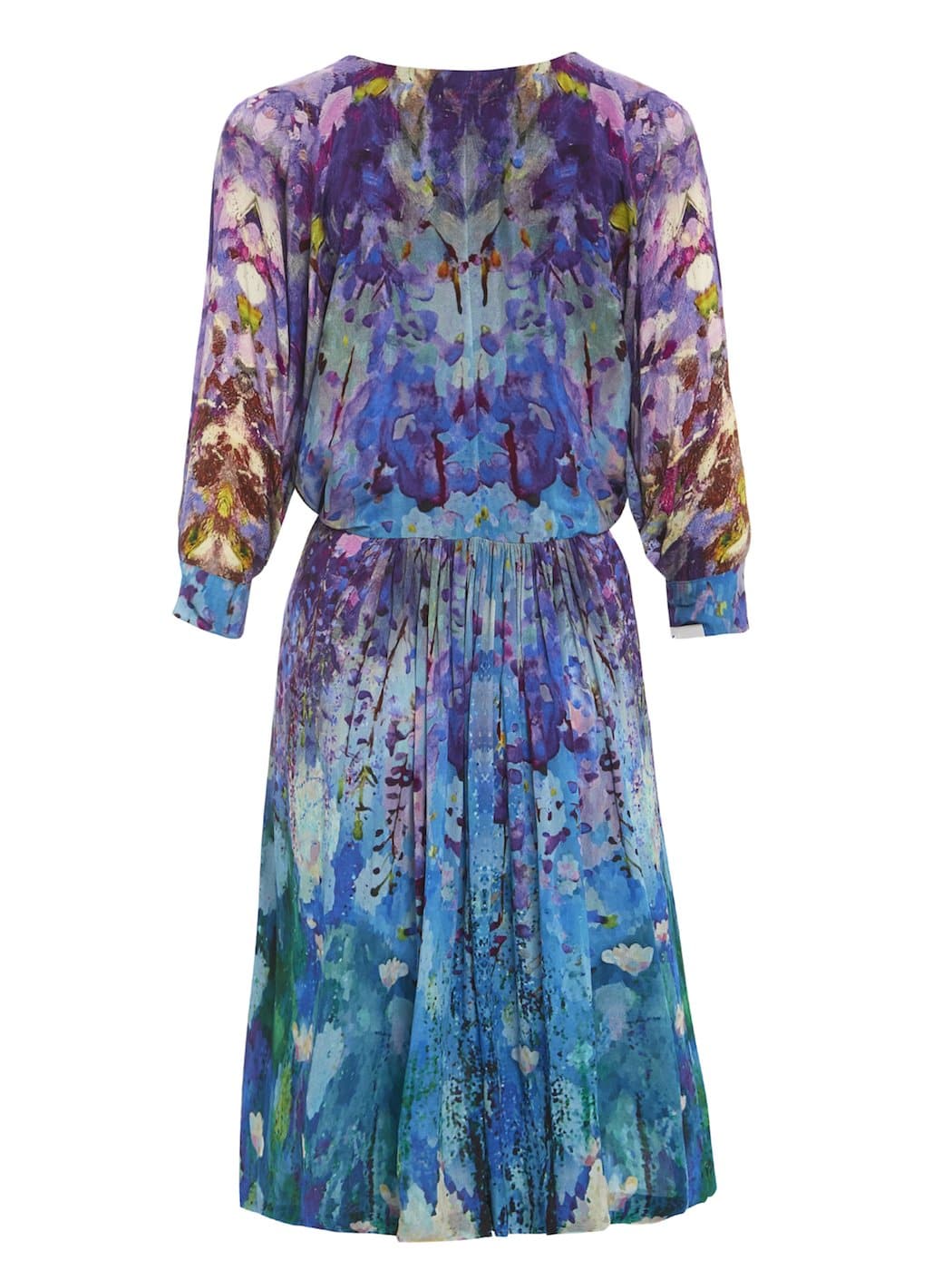 monet inspired silk chiffon dress. 